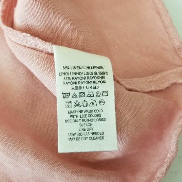 FREE People 0 Pink Higher Ground Linen Blend Flare Mini Skirt - Picture 5 of 11